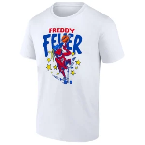 FREDDY FEVER T SHIRT Indiana Fever Mascot Tee – Caitlin Clark Freddy Fever Inspired Game Day Shirt W