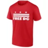 FREE DC SHIRT Anti Trump Protest Tee – Washington DC Statehood & Police Federalization Resistance R