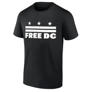 FREE DC SHIRT Anti Trump Protest Tee – Washington DC Statehood & Police Federalization Resistance b