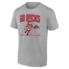 GO BUCKS SHIRT Mascot Court T Shirt Ohio State Buckeyes Basketball Tee