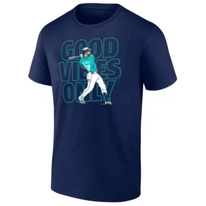 GOOD VIBES ONLY SHIRT Eugenio Suarez Tee – Seattle Mariners Positive Energy Baseball Design