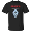 GRACIE'S SHIRT Shark Sundae Ice Cream Jaws Parody Graphic Tee B