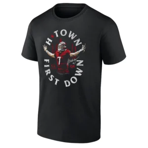 H TOWN FIRST DOWN SHIRT C.J. Stroud – Houston Texans QB Tee