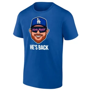 HE'S BACK SHIRT Funky Muncy Tee Max Muncy Return – Los Angeles Dodgers RB