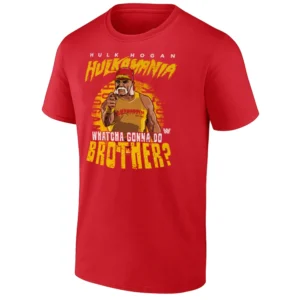 HULK HOGAN HULKAMANIA SHIRT Whatcha Gonna Do Brother Wrestling Tee – WWE Legend Apparel