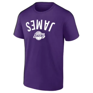 JAMES INVERT SHIRT LeBron James Los Angeles Lakers Tee – NBA Legend Streetwear T Shirt P