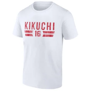 KIKUCHI 16 SHIRT NAME & NUMBER STRIPE Yusei Kikuchi Los Angeles Angels W