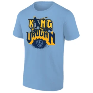 KING VAUGHN T SHIRT Andrew Vaughn Milwaukee Brewers Baseball Tee CB
