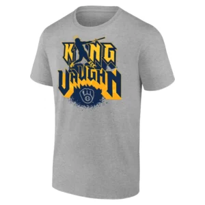 KING VAUGHN T SHIRT Andrew Vaughn Milwaukee Brewers Baseball Tee G