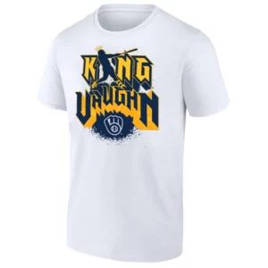 KING VAUGHN T SHIRT Andrew Vaughn Milwaukee Brewers Baseball Tee W