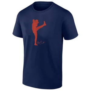 LEG KICK SILHOUETTE SHIRT Garrett Crochet Boston Red Sox Pitching Pose T Shirt