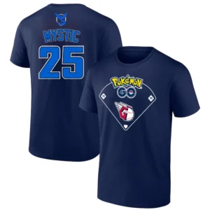 MYSTIC #25 T SHIRT JERSEY Pokémon GO Night Cleveland Guardians Shirt – 2025 MLB Special Event Crossover Tee