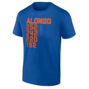 NY HOME RUN LIST SHIRT Pete Alonso Career Home Run Milestones Tee – New York Mets Baseball Fan Apparel
