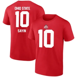 OHIO STATE #10 T SHIRT JERSEY Julian Sayin – Ohio State Buckeyes Football