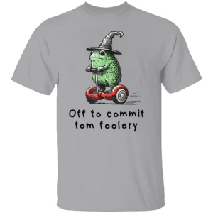 Off to Commit Tom Foolery Shirt Whimsical Frog Wizard Meme Tee G