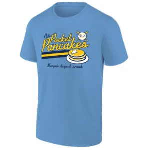 POCKET PANCAKES SHIRT Murph’s Dugout Snack Tee Pat Murphy Milwaukee Brewers