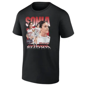 SONIA CITRON VINTAGE T SHIRT Washington Mystics WNBA Player Graphic Tee B