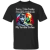 SORRY, I AM CRANKY I'M GOING THROUGH MY TERRIBLE SIXTIES SHIRT – Funny Wolf Graphic Tee for Seniors B
