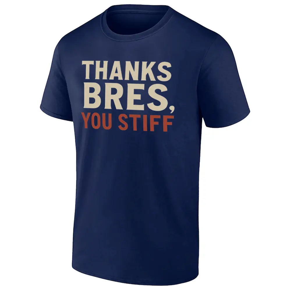 THANKS BRES, YOU STIFF SHIRT Red Sox Trade Deadline Reaction Tee – Boston Baseball Sarcasm Shirt THANKS BRES, YOU STIFF SHIRT Red Sox Trade Deadline Reaction Tee – Boston Baseball Sarcasm Shirt