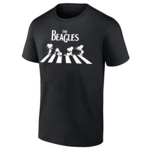 THE BEAGLES SHIRT – Snoopy Yoga Parody Tee – The Beatles Abbey Road Funny Dog T Shirt B