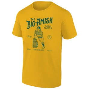 THE BIG AMISH SHIRT Nick Kurtz Oakland Athletics Baseball Tee
