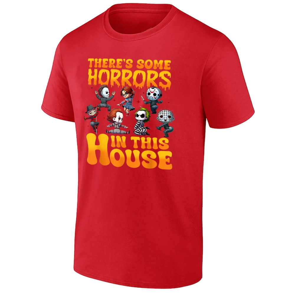 There's Some Horrors in This House Shirt Funny Halloween Horror Characters Tee r There's Some Horrors in This House Shirt Funny Halloween Horror Characters Tee r