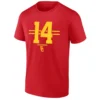 USC #14 NAME & NUMBER STRIPE SHIRT Jayden Maiava – USC Trojans Football Tee