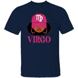 VIRGO GIRL SHIRT Black Queen Zodiac Tee – Astrology Birthday Gift N