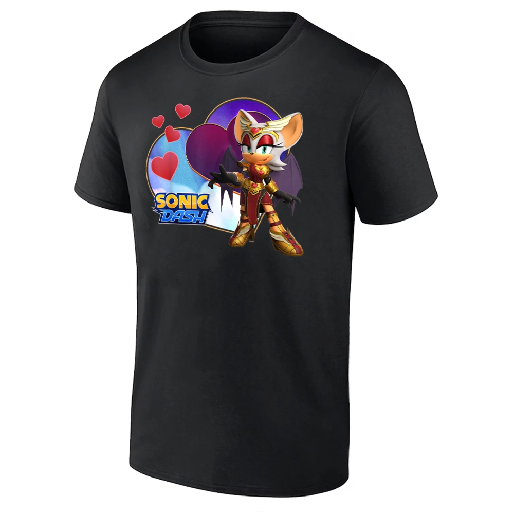 Valentine Rouge Shirt Sonic Dash Heart Tee - Sonic the Hedgehog Official Apparel B Valentine Rouge Shirt Sonic Dash Heart Tee Sonic the Hedgehog Official Apparel B