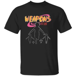 WEAPONS ANIME SHIRT Inspired by Weapons (2025) Horror Mystery – Anime Style Cult Movie Tee B