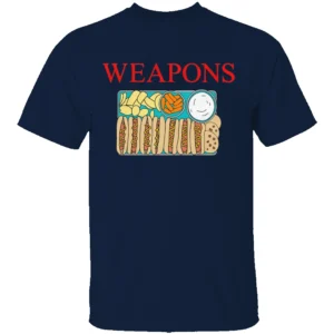 WEAPONS SHIRT Funny Hot Dog, Snacks & Cookies Graphic Tee N