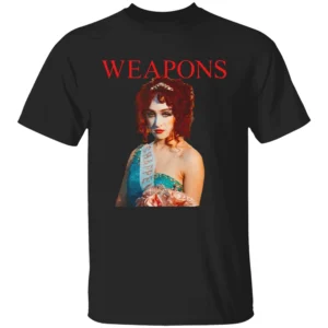 WEAPONS SINGER SHIRT Chappell Roan in The Rise and Fall of a Midwest Princess – Concert & Cult Horror Crossover Tee B