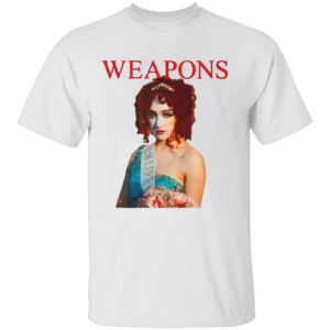WEAPONS SINGER SHIRT Chappell Roan in The Rise and Fall of a Midwest Princess – Concert & Cult Horror Crossover Tee W