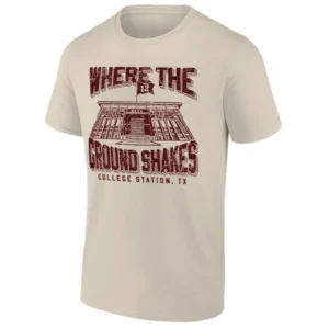 WHERE THE GROUND SHAKES SHIRT Texas A&M Aggies Football – Kyle Field College Station Tee S