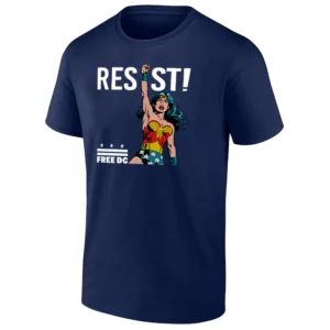 WONDER WOMAN RESIST – FREE DC SHIRT Political Protest Superhero Tee – Women’s Empowerment & Freedom Statement N