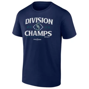 2025 AL WEST DIVISION CHAMPIONS SHIRT Seattle Mariners Locker Room Celebration Tee