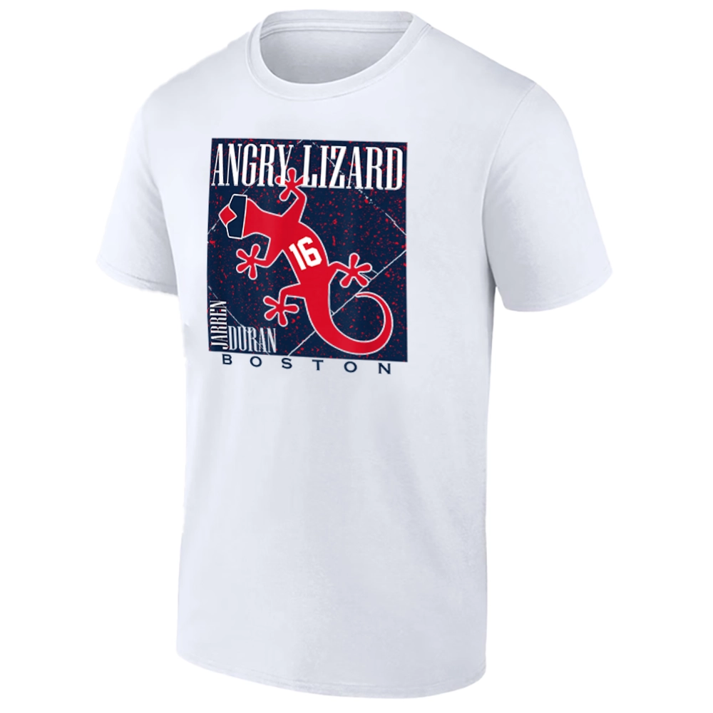 ANGRY LIZARD SHIRT Jarren Duran Boston Red Sox Inside-the-Park Home Run Tee W ANGRY LIZARD SHIRT Jarren Duran Boston Red Sox Inside the Park Home Run Tee W