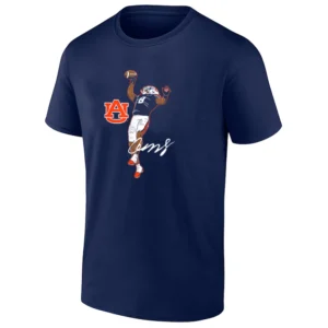 AUBURN FOOTBALL SUPERSTAR POSE SHIRT Cam Coleman Auburn Tigers Wide Receiver Tee