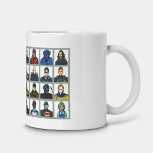 AVENGERS DOOMSDAY ALL STAR MUG Marvel X Men, Fantastic Four & Multiverse Heroes Collage Tee G 2