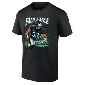 BALD EAGLE SHIRT Zack Baun Philadelphia Eagles Defensive Predator Tee