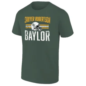 BAYLOR FOOTBALL HELMET HERO SHIRT Sawyer Robertson Baylor Bears Quarterback Tee