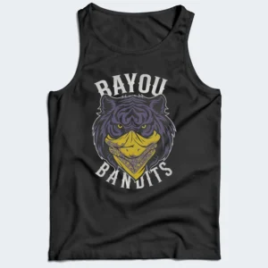 BAYOU BANDITS TANK TOP Geaux Tigers LSU Football Defense Tee