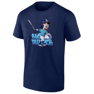 BIG DUMPER SHIRT Cal Raleigh Seattle Mariners Cartoon Home Run Tee N