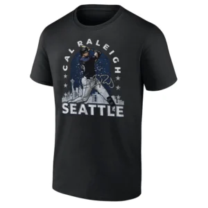 CAL RALEIGH SEATTLE CITY SKYLINE SHIRT Seattle Mariners Big Dumper Tee