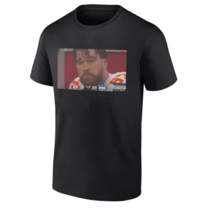 CHIEF CATASTROPHE SHIRT Travis Kelce Silent Crying Meme Eagles Destroy Chiefs Super Bowl B