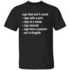 CIGS THAT DON’T COUNT SHIRT Funny List Tee – Pint, Abroad, Shows & More B