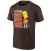 CLEVERLAND BROWNS BART SIMPSON SHIRT Funny NFL x The Simpsons Crossover Tee