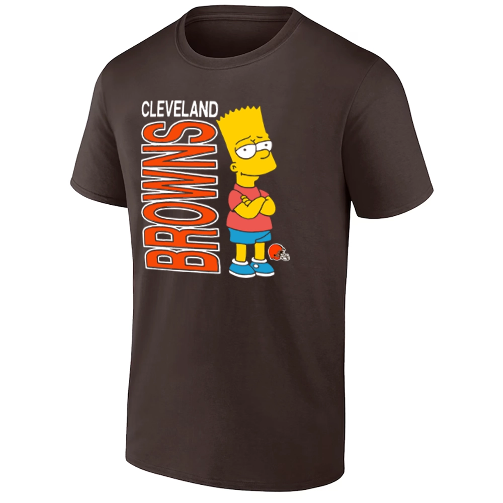CLEVERLAND BROWNS BART SIMPSON SHIRT Funny NFL x The Simpsons Crossover Tee CLEVERLAND BROWNS BART SIMPSON SHIRT Funny NFL x The Simpsons Crossover Tee