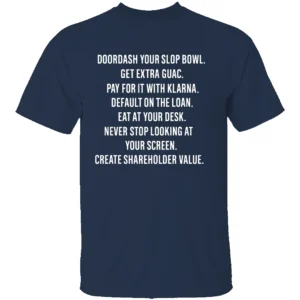 CREATE SHAREHOLDER VALUE SHIRT Funny Corporate Office Tee N