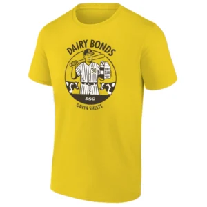 DAIRY BONDS SHIRT Gavin Sheets San Diego Padres Funny Milk Baseball Tee